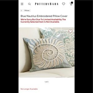 Pottery barn pillow cover